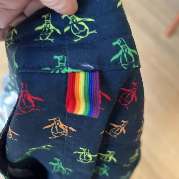 Original Penguin Pride Rainbow Pete Print Swim Short Size 32 - Picture 10 of 10